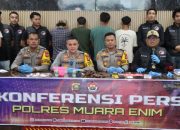 Sindikat Narkoba Desa Karang Mulia Lubai Ulu di Gulung Polres Muara Enim