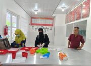 Kunjungan Tim Survei Dari Dinkes ke Dapur Sehat Lapas Muara Enim, Perpanjang Sertifikat Laik Higiene