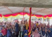 Hj Sumarni Sapa Masyarakat Desa Aur kecamatan Lubai, Sepakat Coblos Nomor 2